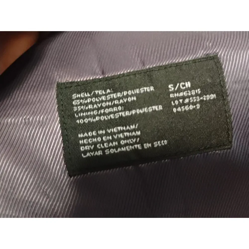 J. Ferrar Modern Fit Men’s 3-Piece Suit Jacket 38s & Pants 30x32 black Stripe JF
